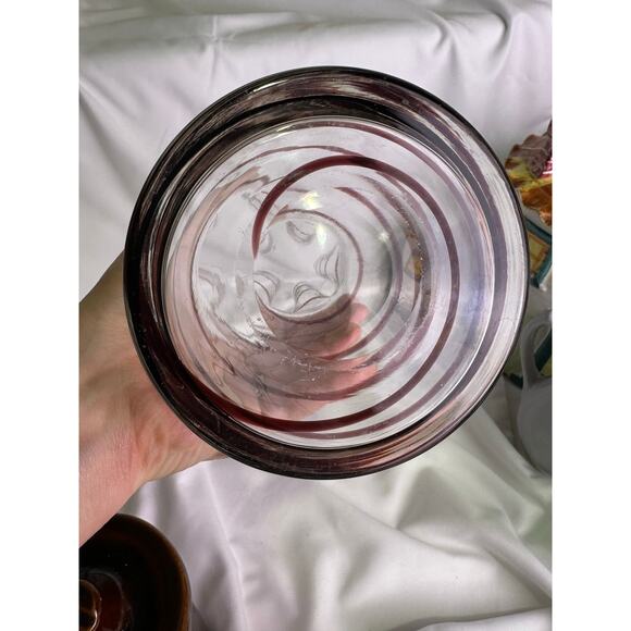 Murano-Style Swirl Ribbon Flared Art Glass Vase - Picture 4 of 8